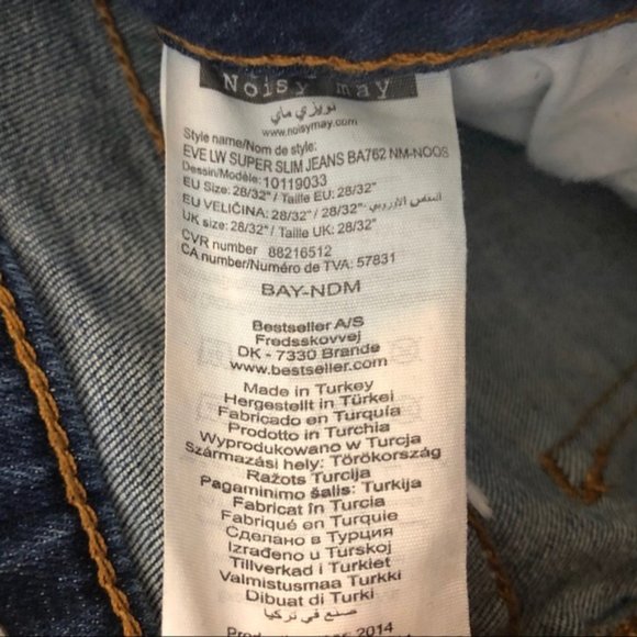 Noisy May Eve Super Skinny Jeans Size 27 - Picture 5 of 6
